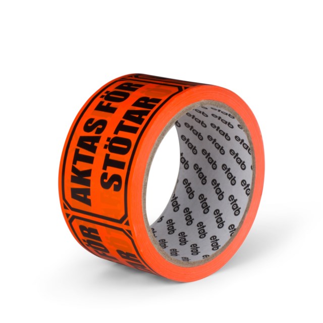 Varningstejp 50mm x 33m Aktas för stötar - 50mmx33m - 1