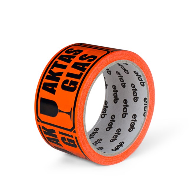 Varningstejp 50mm x 33m Aktas glas - 50mmx33m - 1