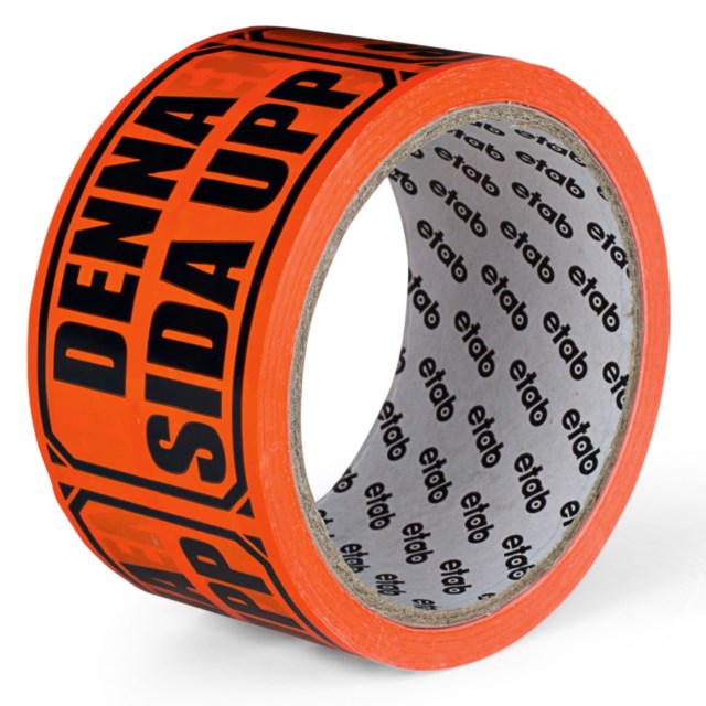 Varningstejp 33mx50mm Denna sidan upp - 50mmx33m - 1