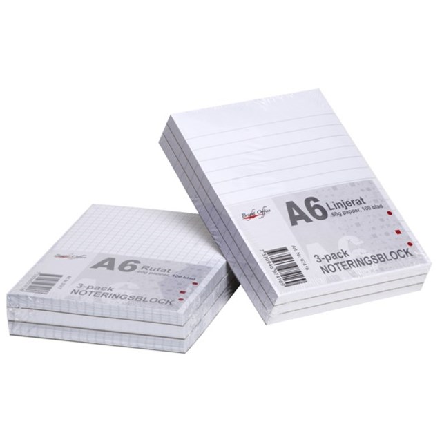 Limblock A6 linjerat 3-pack - A6 - 1