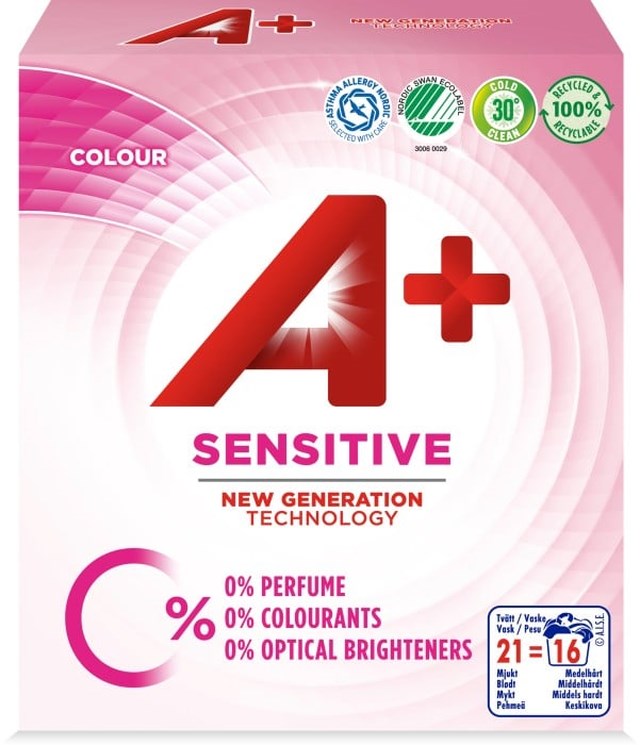 Tvättmedel A+ Sensitive Colour 700g - 1