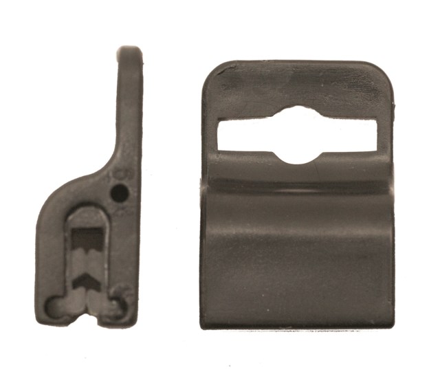 Krokodilklämma med friktionsgummi - 23x16mm - 1