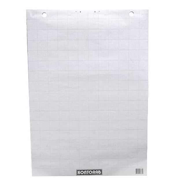 Blädderblock Kontorab 59x80 60g olinjerat/rutat - 590x800mm - 1