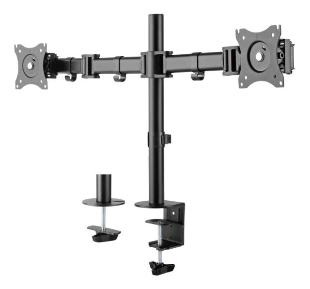 OFFICE Dual Desk Mount Tilt Sväng Rotera 13"-27" - 1