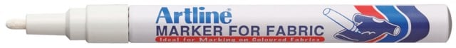 Textilpenna Artline Fabric Marker vit - 1,2mm - 1