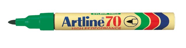 Märkpenna Artline 70 grön - 1,5mm - 1