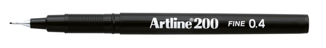 Fiberpenna Fineliner Artline 200 Svart - 1