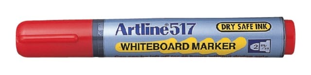 Whiteboardpenna Artline 517 röd - 3mm - 1