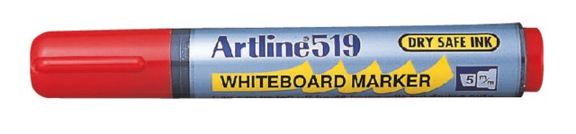 Whiteboardpenna Artline 519 röd - 2-5mm - 1