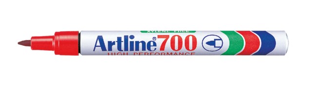 Märkpenna Artline 700 röd - 0,7mm - 1
