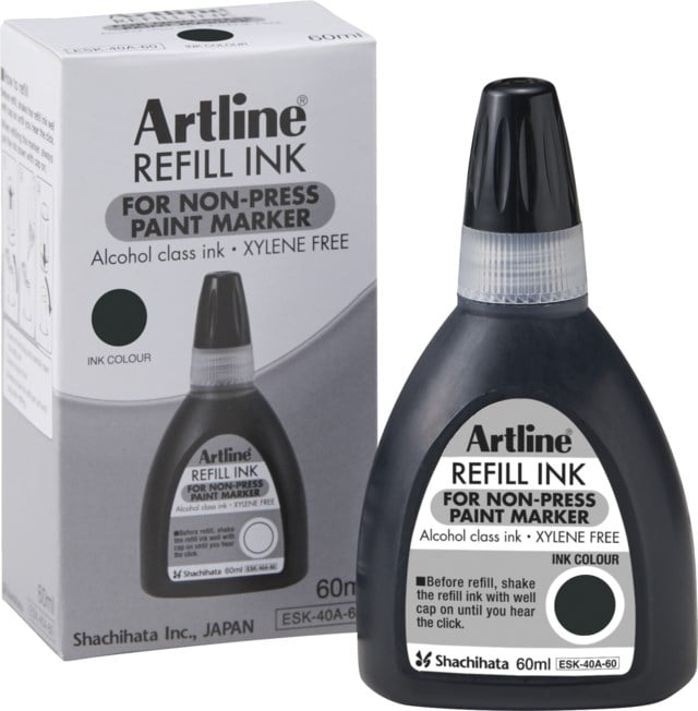 Refill Artline 437A Non-press 60ml svart - 1