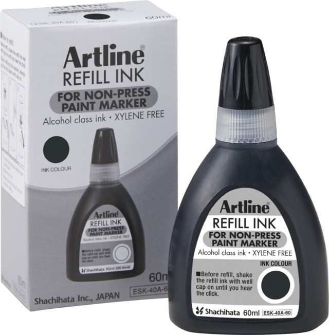 Refill Artline 437A Non-press 60ml svart - 1