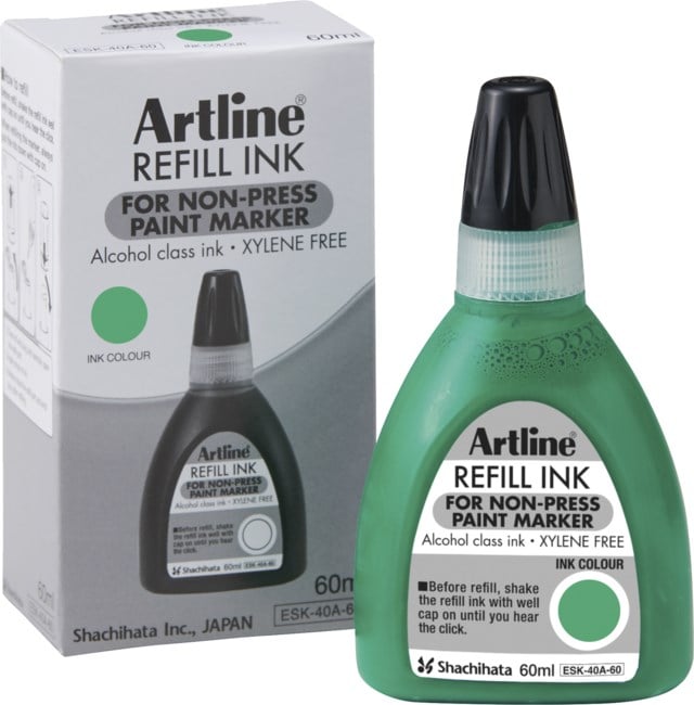 Refill Artline 437A Non-press 60ml grön - 1