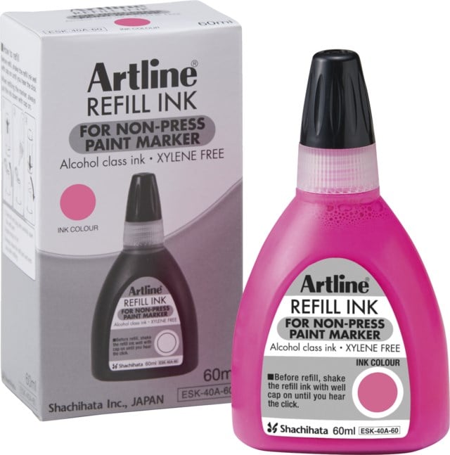 Refill Artline 437A Non-press 60ml rosa - 1