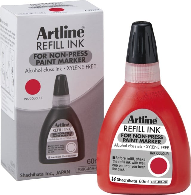 Refill Artline 437A Non-press 60ml röd - 1