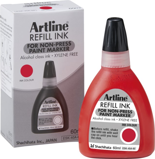 Refill Artline 437A Non-press 60ml röd - 1