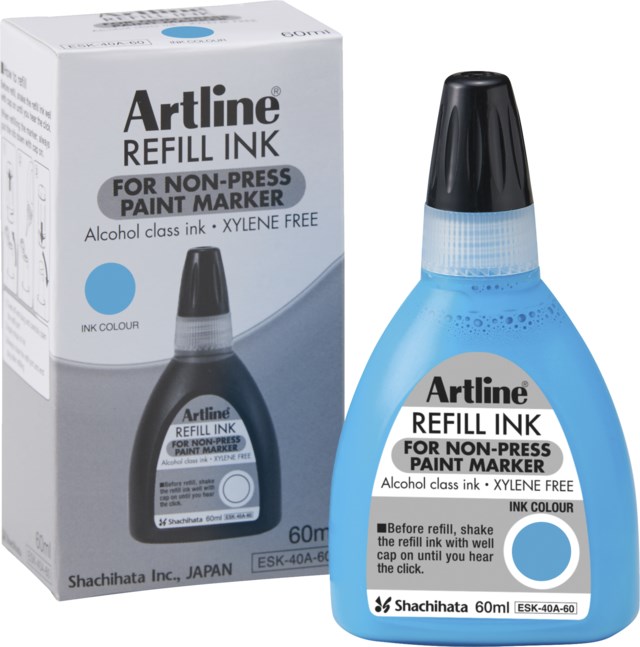 Refill Artline 437A Non-press 60ml ljusblå - 1