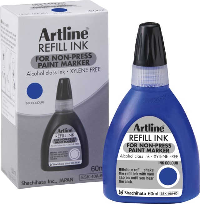 Refill Artline 437A Non-press 60ml blå - 1