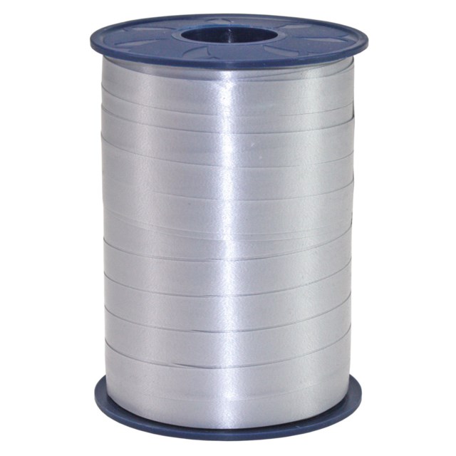 Presentsnöre Poly 250m x 10mm silver - 250mx10mm - 1
