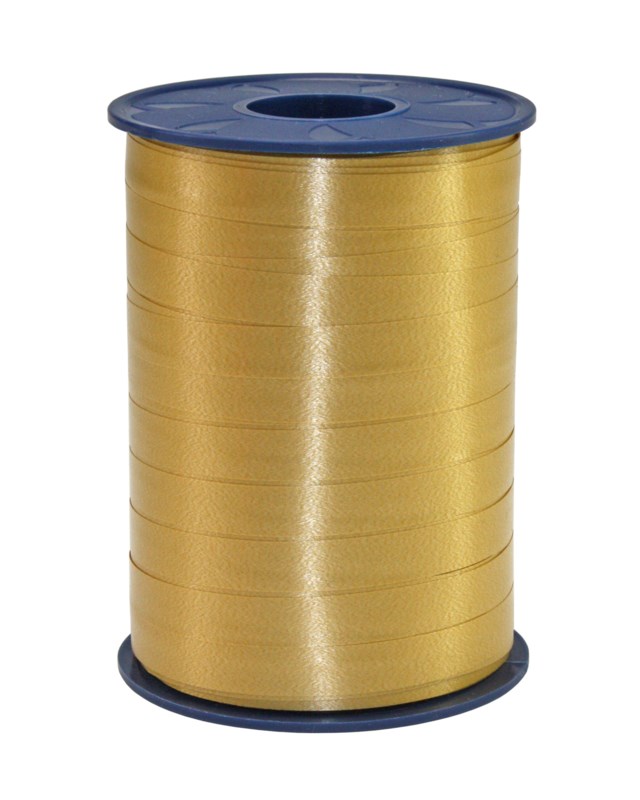 Presentsnöre Poly 250m x 10mm guld - 250mx10mm - 1