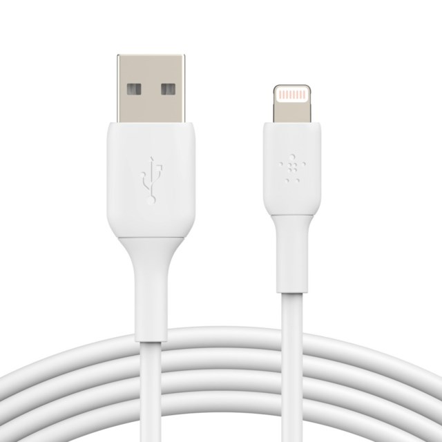 Kabel Belkin USB-A till Lightning vit 2 m - 2m - 1