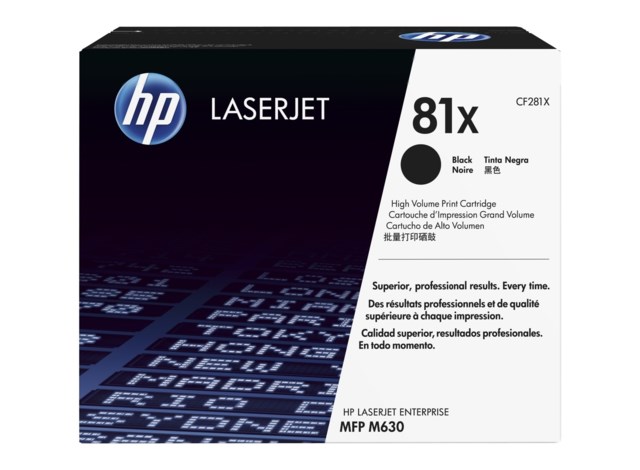 Lasertoner Hp 81X svart - 1