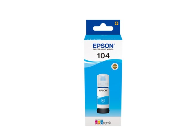 Ink-Jet Epson T104 Eco Tank cyan - 1