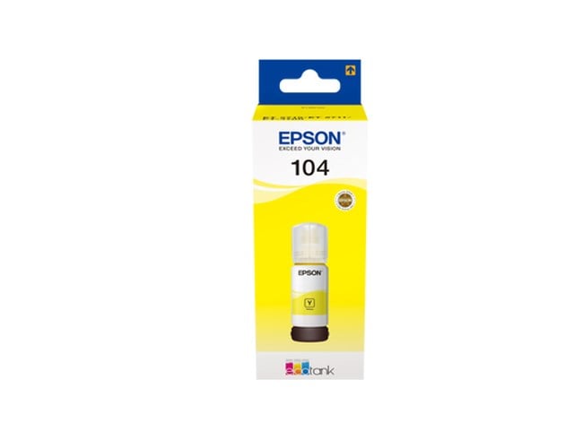 Ink-Jet Epson T104 Eco Tank gul - 1