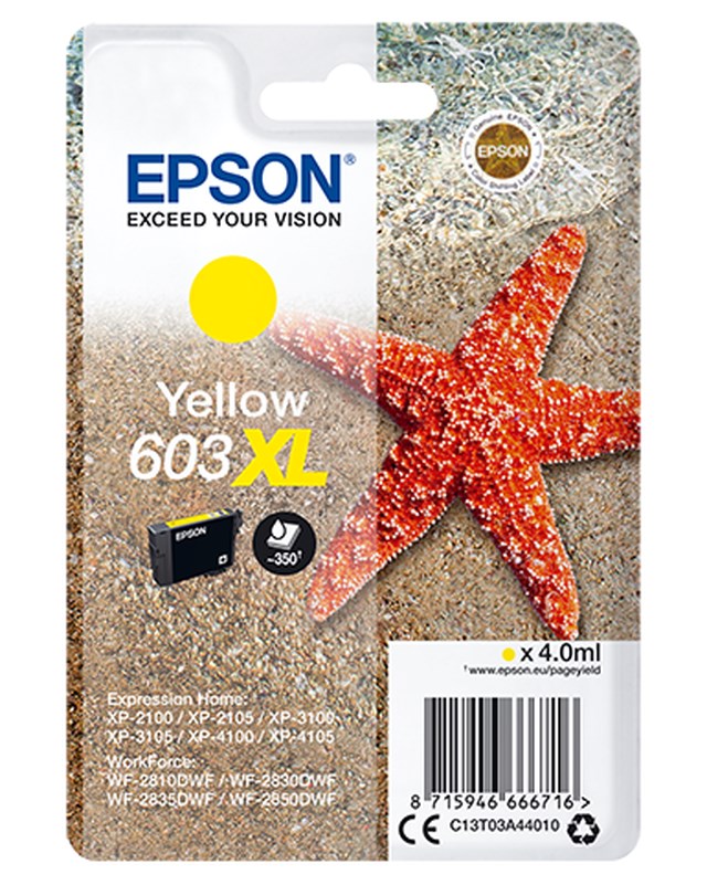 Ink-Jet Epson 603XL gul - 1