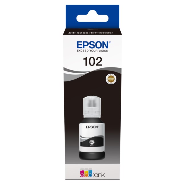 Ink-Jet Epson T102 Eco Tank svart - 1
