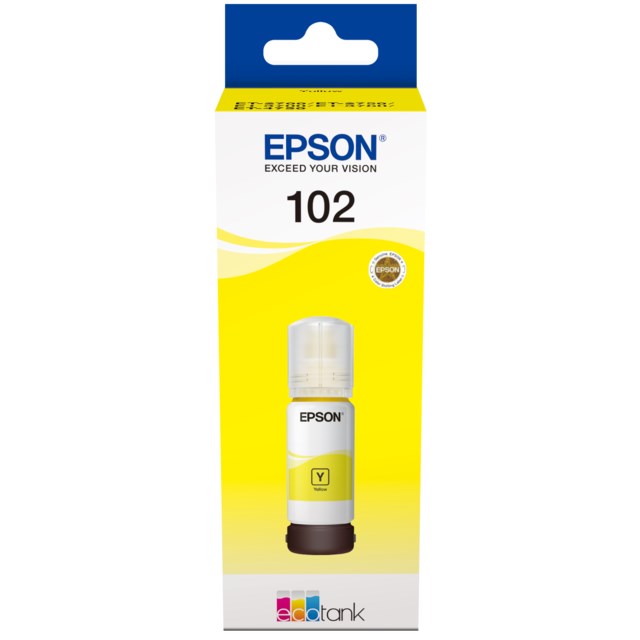 Ink-Jet Epson T102 Eco Tank gul - 1