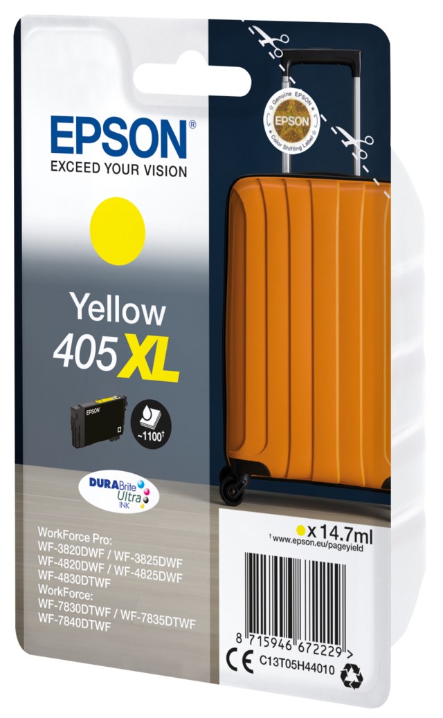 Ink-Jet Epson T405 XL gul - 14,7ml - 1