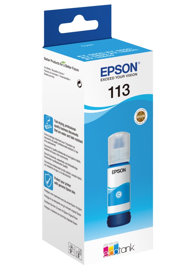 Ink-Jet Epson 113 Eco Tank cyan - 1