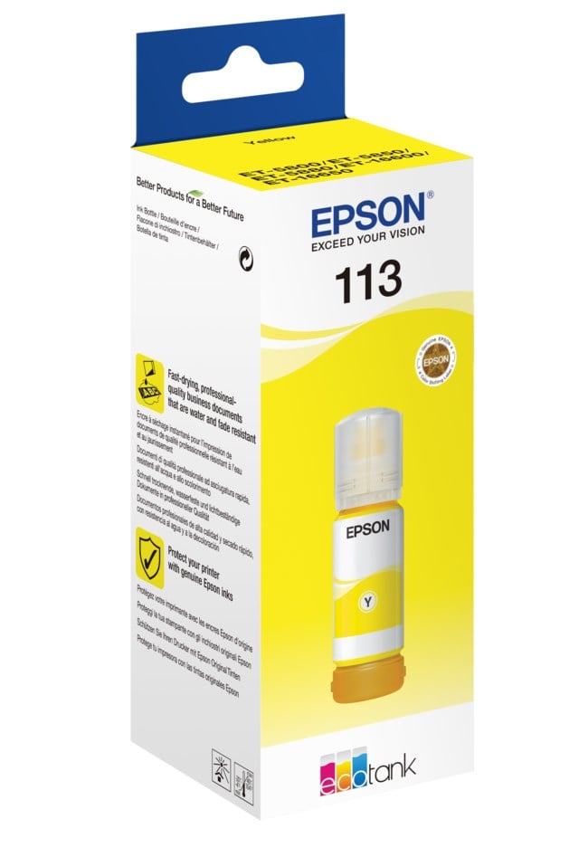 Ink-Jet Epson 113 Eco Tank gul - 1