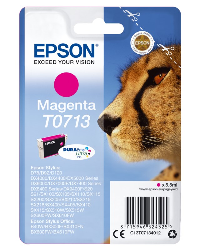 Ink-Jet Epson T0713 Magenta 5,5 Ml - 1