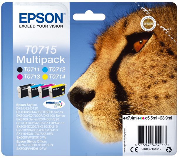 Ink-Jet Epson Durabrite Quad Pack - 1