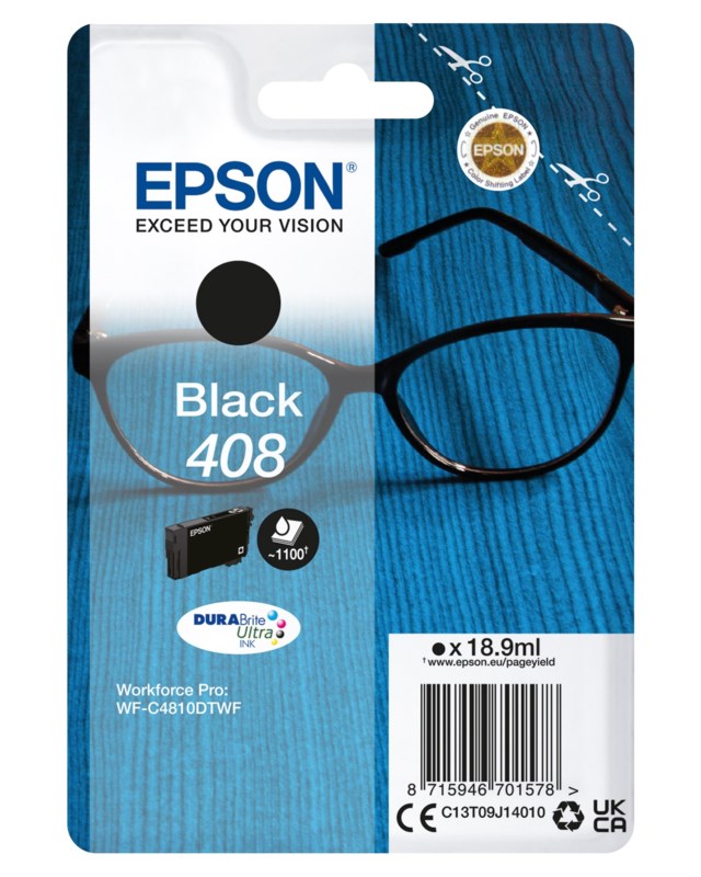 Ink-Jet Epson 408 svart - 1