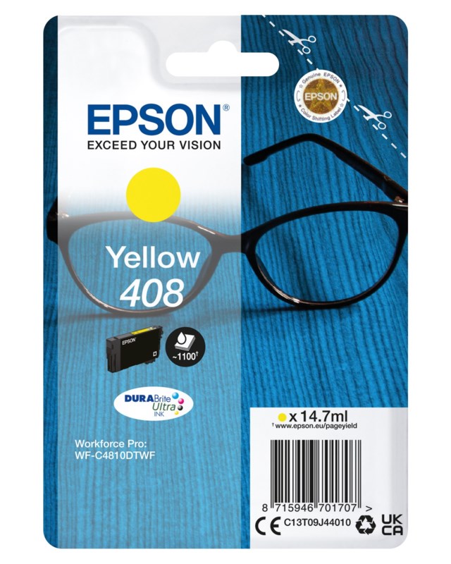 Ink-Jet Epson 408 gul - 1