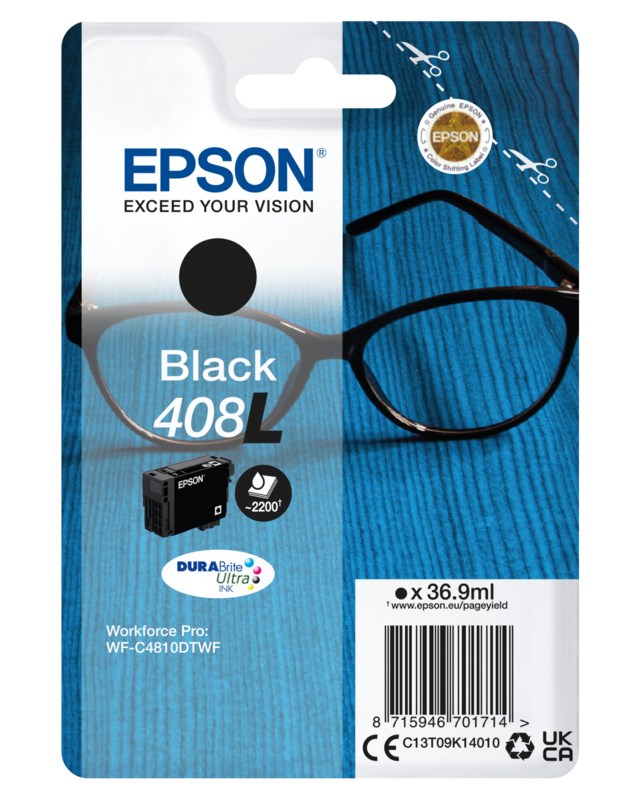 Ink-Jet Epson 408 L svart - 1
