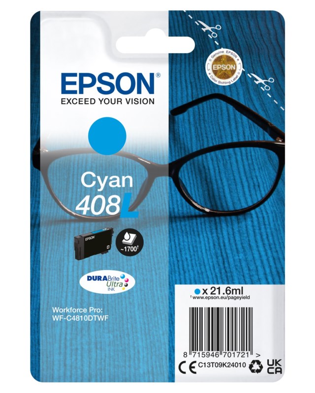 Ink-Jet Epson 408 L cyan - 1