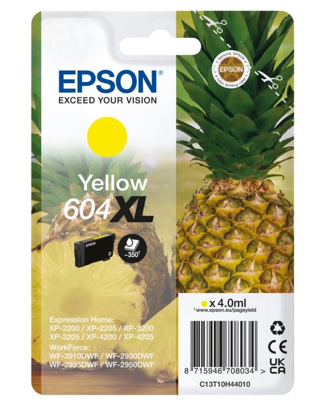 Ink-Jet Epson T604XL gul - 1