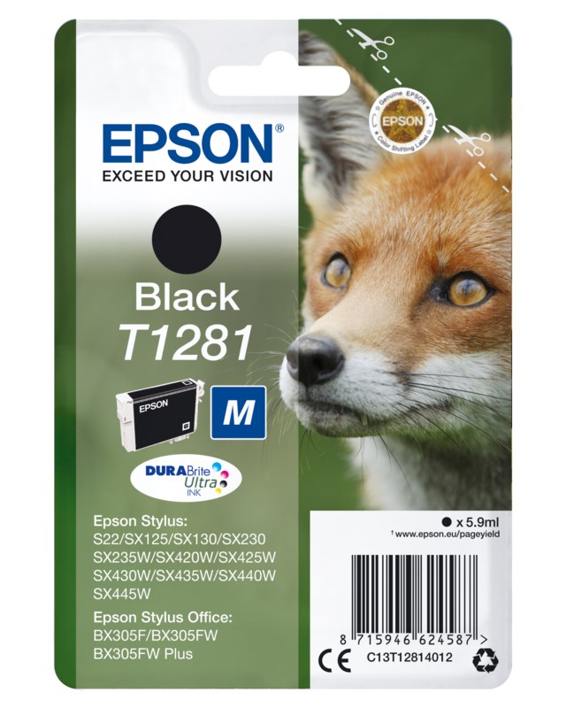 Ink-Jet Epson S22/Sx125 Svart - 1