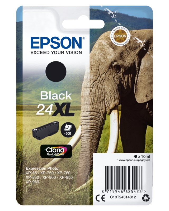 Ink-Jet Epson T2431 svart 24XL - 1