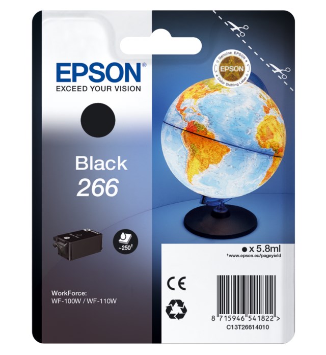 Ink-Jet Epson svart T266 - 1