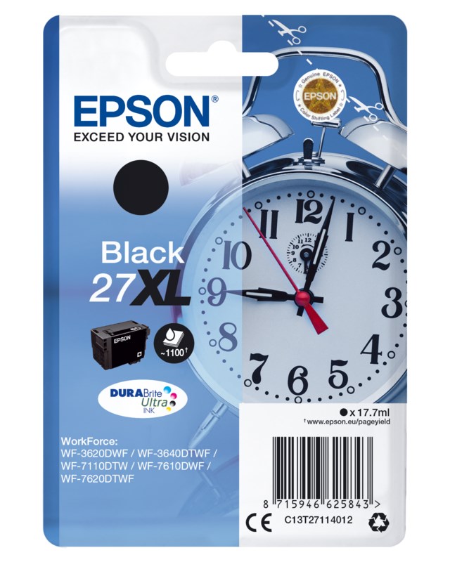 Ink-Jet Epson 27XL svart - 1