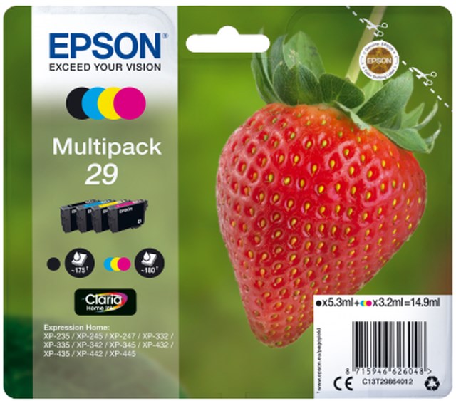 Ink-Jet Epson 29 multipack C/M/Y/BK - 1