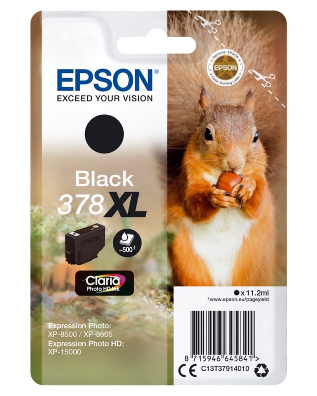 Ink-Jet Epson T378XL svart - 1