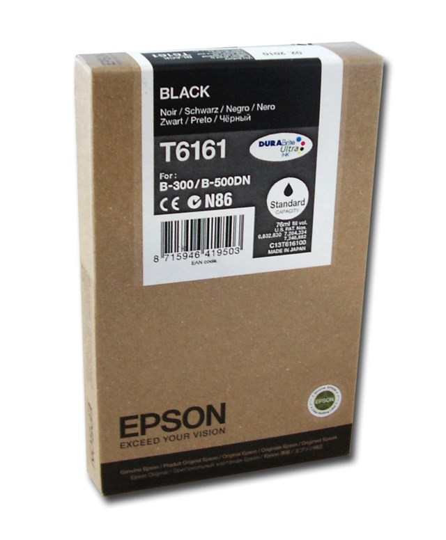 Ink-Jet Epson T6161 svart - 1