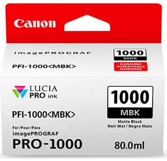 Ink-Jet Canon PFI-1000 matt svart - 1