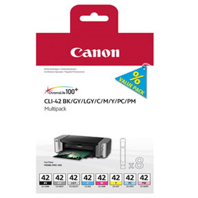 Ink-Jet Canon CLI-42 Multi Pack (8 patroner) - 1